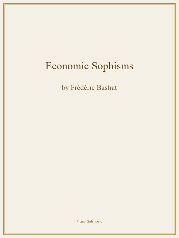 Economic Sophisms